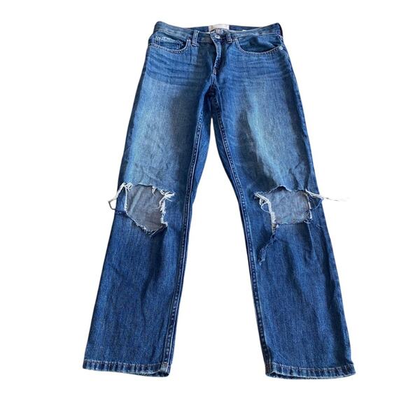 Everlane Lightweight distressed THE SUMMER JEAN Straight Jeans Classic Size 25 - Picture 4 of 16